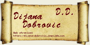 Dijana Dobrović vizit kartica